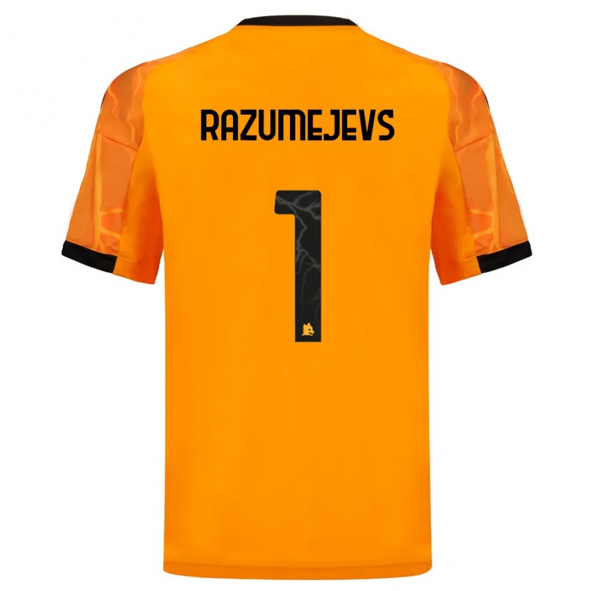 גברים כדורגל ולדיסלבס רזומייבס #1 כתום שחור הרחק ג'רזי 2025/26