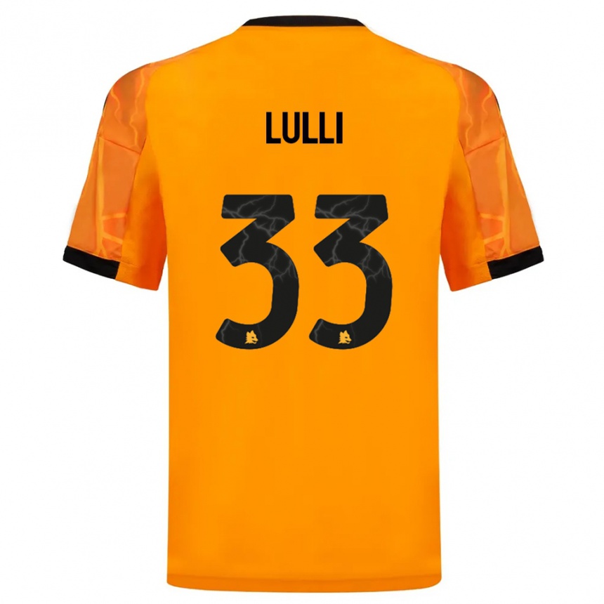 גברים כדורגל עמנואלה לולי #33 כתום שחור הרחק ג'רזי 2025/26