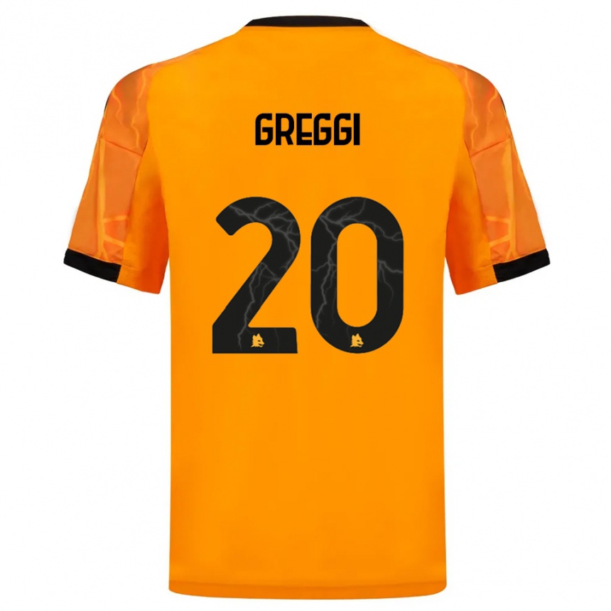 גברים כדורגל גיאדה גרגי #20 כתום שחור הרחק ג'רזי 2025/26