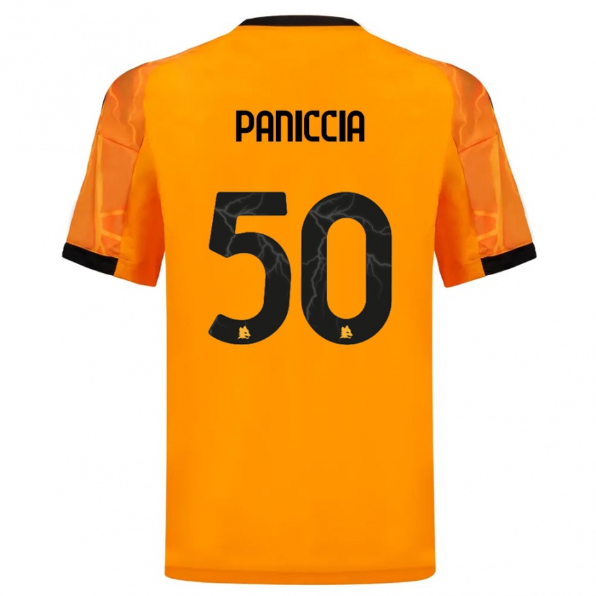 גברים כדורגל Martina Paniccia #50 כתום שחור הרחק ג'רזי 2025/26