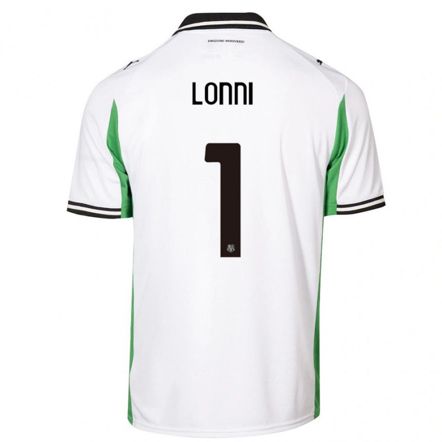 גברים כדורגל ליה לוני #1 לבן ירוק שחור הרחק ג'רזי 2025/26