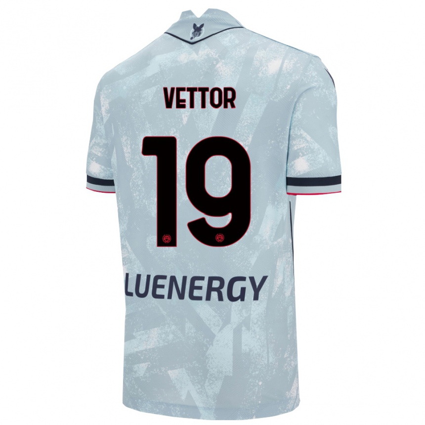 גברים כדורגל Marco Vettor #19 תכלת שחור הרחק ג'רזי 2025/26
