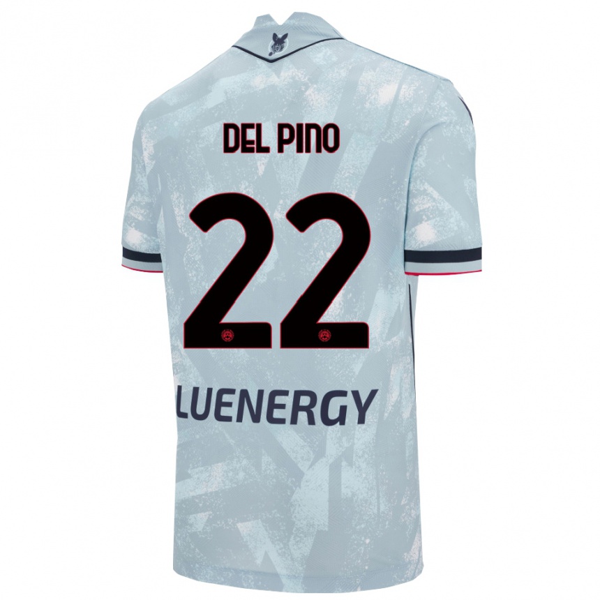 גברים כדורגל Lorenzo Del Pino #22 תכלת שחור הרחק ג'רזי 2025/26