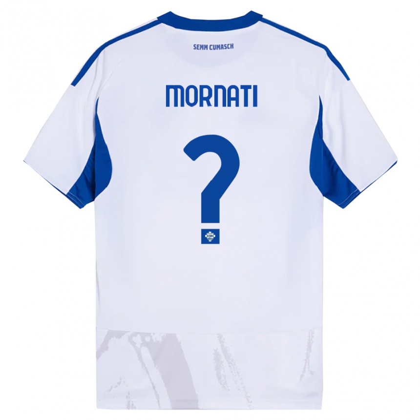 גברים כדורגל Pietro Mornati #0 לבן כחול הרחק ג'רזי 2025/26