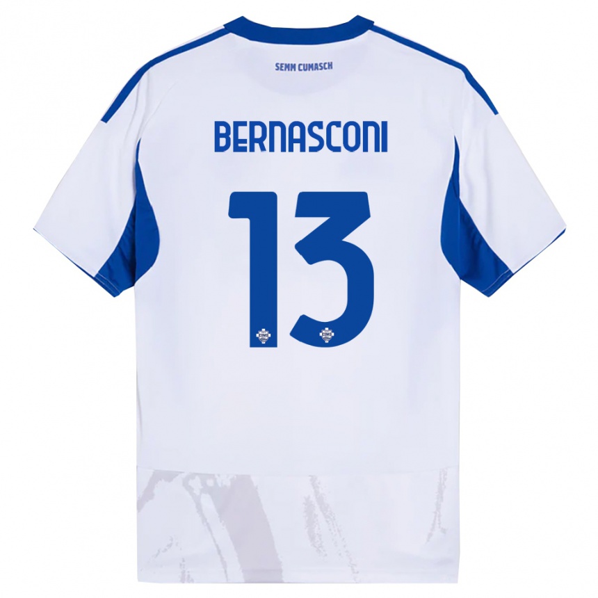 גברים כדורגל Enea Bernasconi #13 לבן כחול הרחק ג'רזי 2025/26