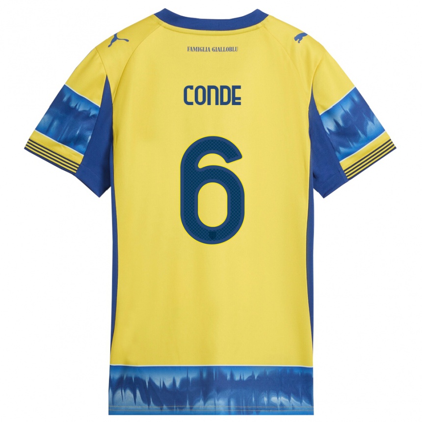 גברים כדורגל Bernardo Conde #6 צהוב כחול הרחק ג'רזי 2025/26