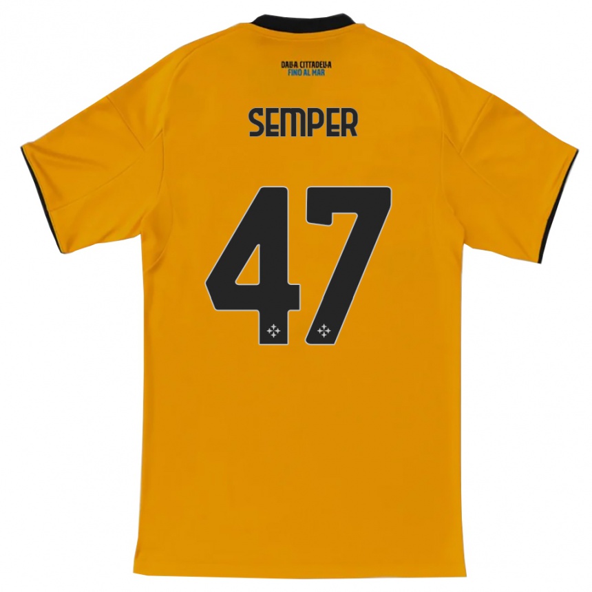 גברים כדורגל אדריאן שמפר #47 כתום כחול הרחק ג'רזי 2025/26