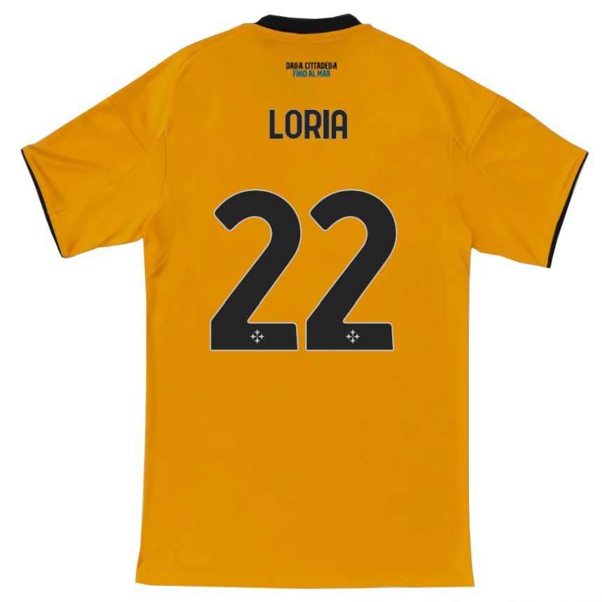 גברים כדורגל לאונרדו לוריה #22 כתום כחול הרחק ג'רזי 2025/26
