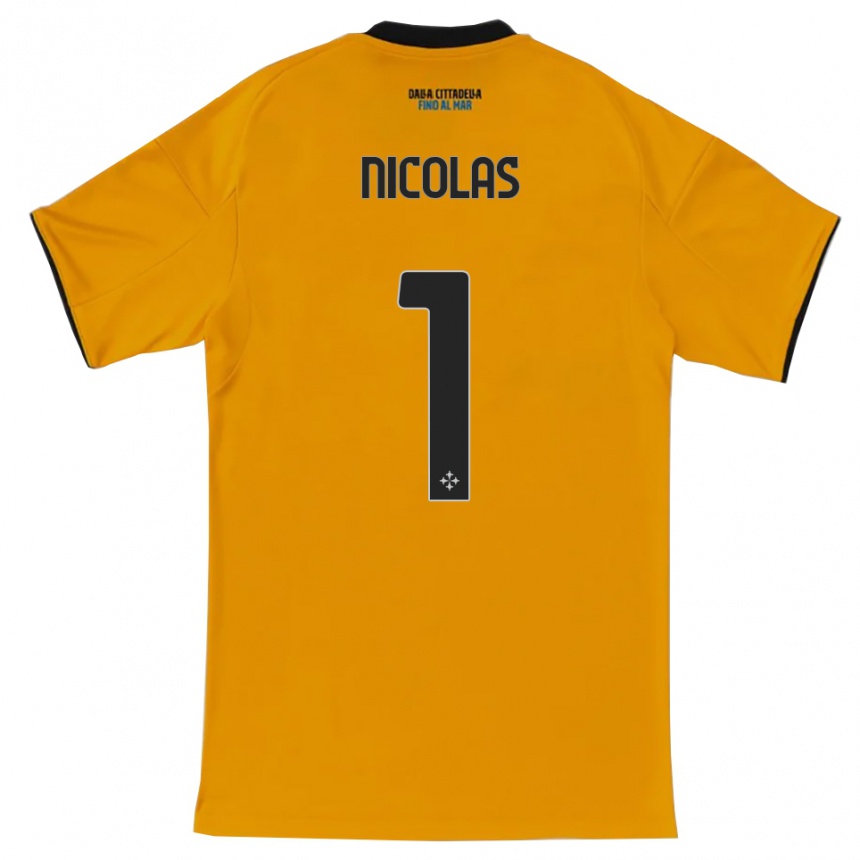 גברים כדורגל Nicolas #1 כתום כחול הרחק ג'רזי 2025/26