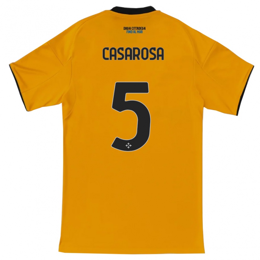 גברים כדורגל מתיאס אמיליו קזרוסה #5 כתום כחול הרחק ג'רזי 2025/26