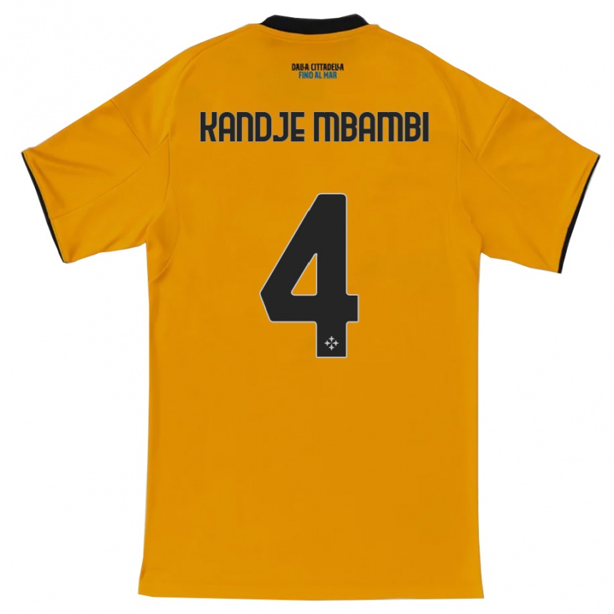 גברים כדורגל Jeremy Kandje Mbambi #4 כתום כחול הרחק ג'רזי 2025/26