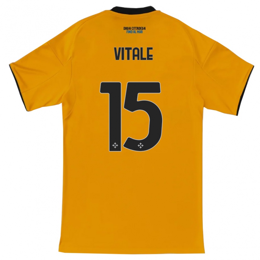 גברים כדורגל Riccardo Vitale #15 כתום כחול הרחק ג'רזי 2025/26