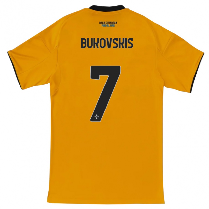גברים כדורגל Aleksejs Bukovskis #7 כתום כחול הרחק ג'רזי 2025/26