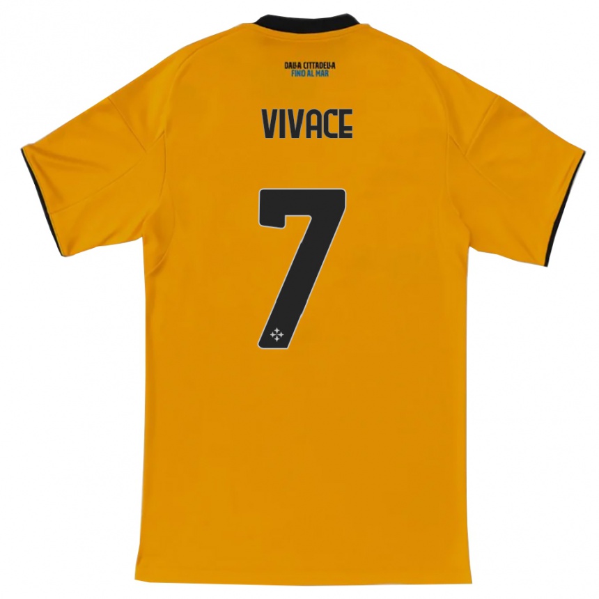 גברים כדורגל Cristian Vivace #7 כתום כחול הרחק ג'רזי 2025/26