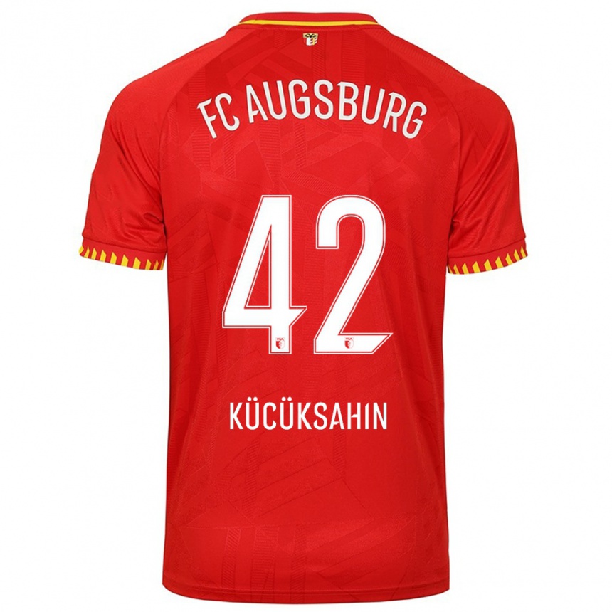 גברים כדורגל Mahmut Kücüksahin #42 אדום צהוב הרחק ג'רזי 2025/26