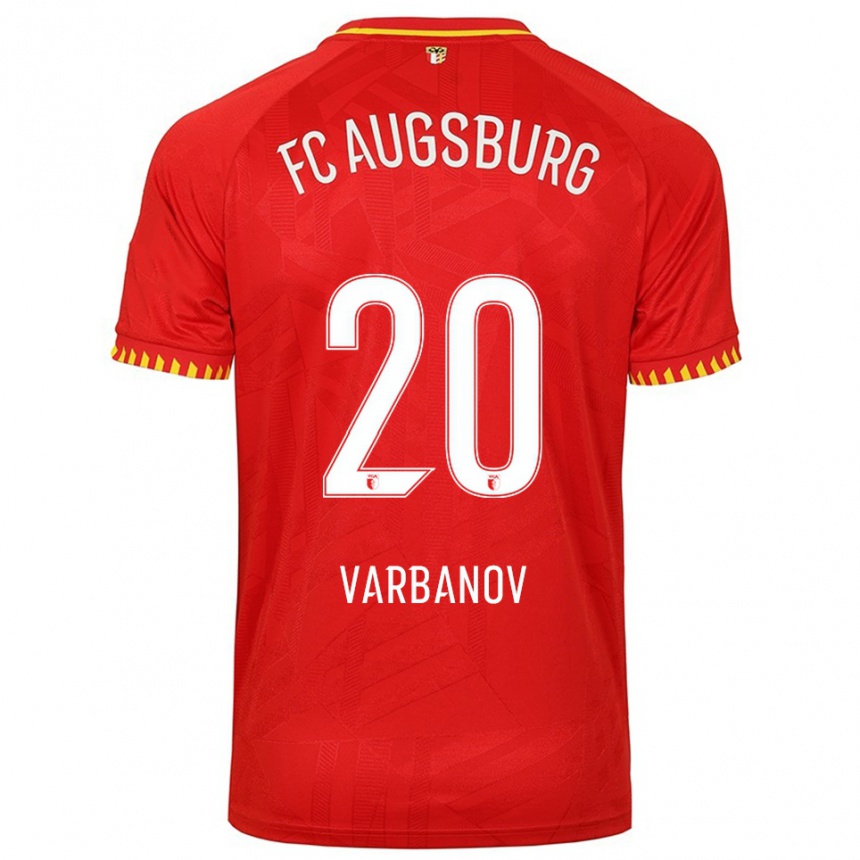 גברים כדורגל Svetoslav Varbanov #20 אדום צהוב הרחק ג'רזי 2025/26