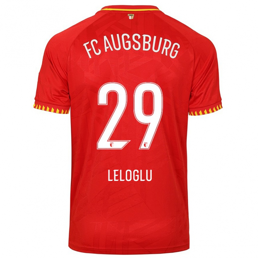 גברים כדורגל Aras Leloglu #29 אדום צהוב הרחק ג'רזי 2025/26