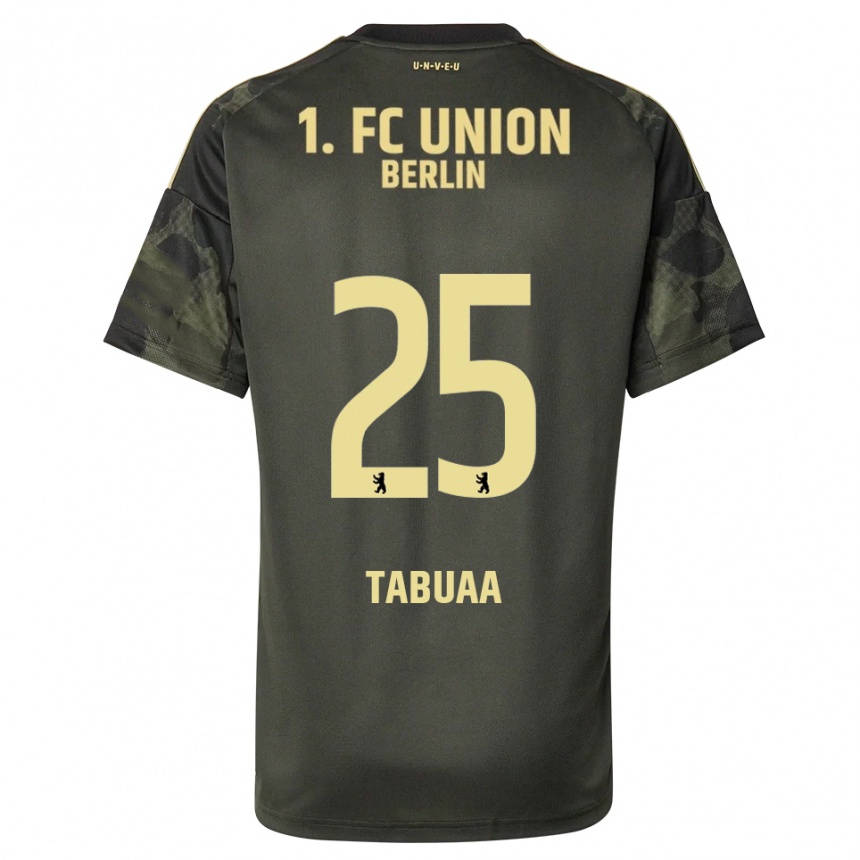 גברים כדורגל Stephen Tabuaa #25 ירוק כהה שחור הרחק ג'רזי 2025/26