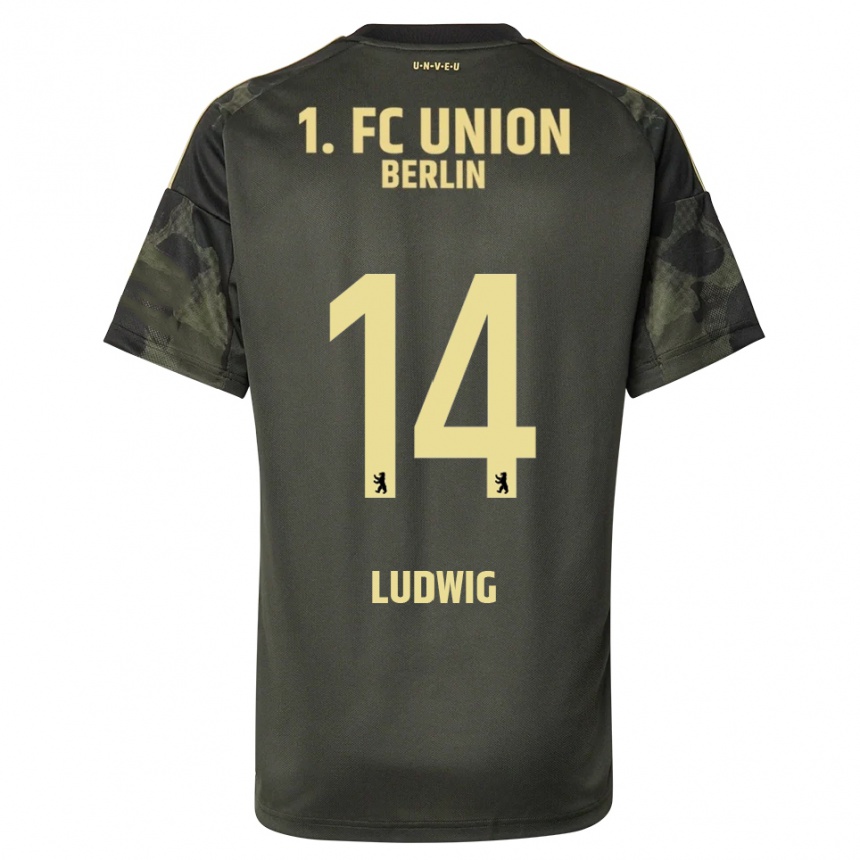 גברים כדורגל Brandon Ludwig #14 ירוק כהה שחור הרחק ג'רזי 2025/26