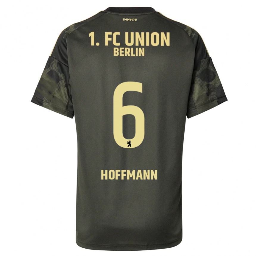 גברים כדורגל Finn Hoffmann #6 ירוק כהה שחור הרחק ג'רזי 2025/26