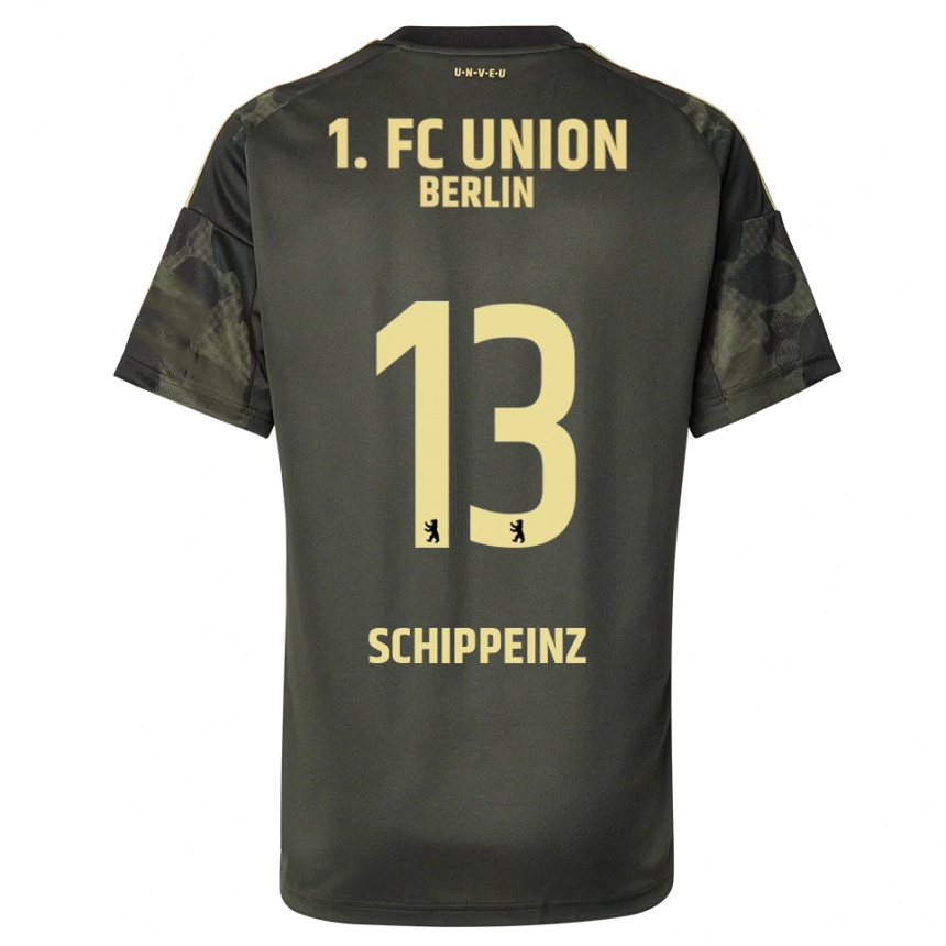גברים כדורגל Mark Schippeinz #13 ירוק כהה שחור הרחק ג'רזי 2025/26