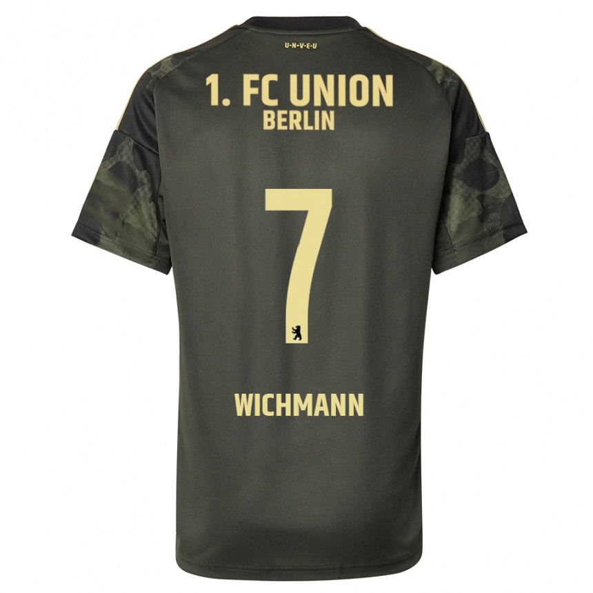 גברים כדורגל Julius Wichmann #7 ירוק כהה שחור הרחק ג'רזי 2025/26