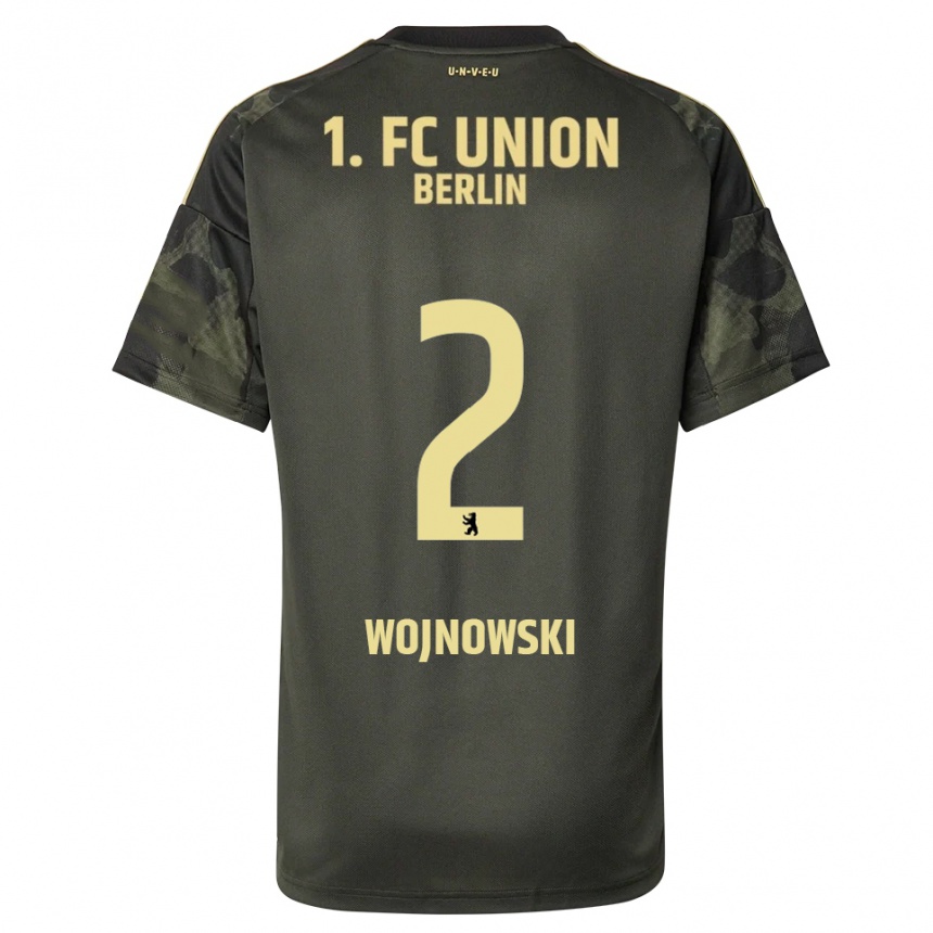 גברים כדורגל Wiktorian Wojnowski #2 ירוק כהה שחור הרחק ג'רזי 2025/26