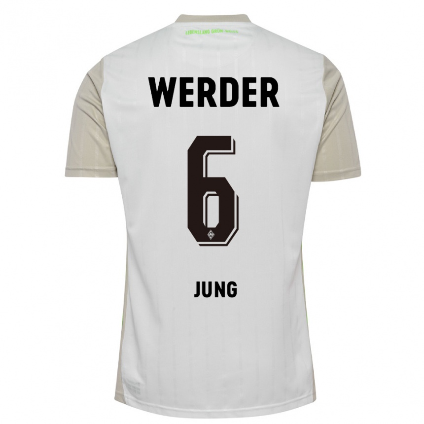 גברים כדורגל Seong-Hyeon Jung #6 לבן שחור הרחק ג'רזי 2025/26