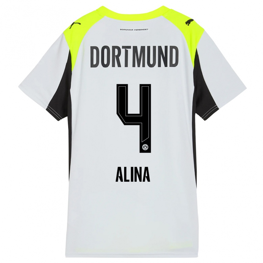 גברים כדורגל גריסילס אלינה #4 צהוב פלואורסצנטי הרחק ג'רזי 2025/26