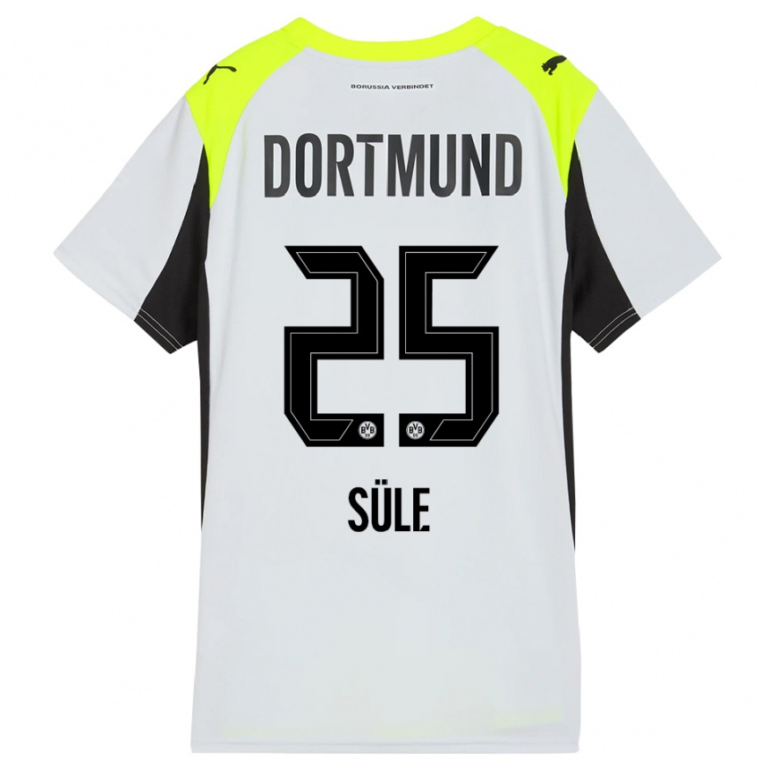 גברים כדורגל ניקלאס זולה #25 צהוב פלואורסצנטי הרחק ג'רזי 2025/26