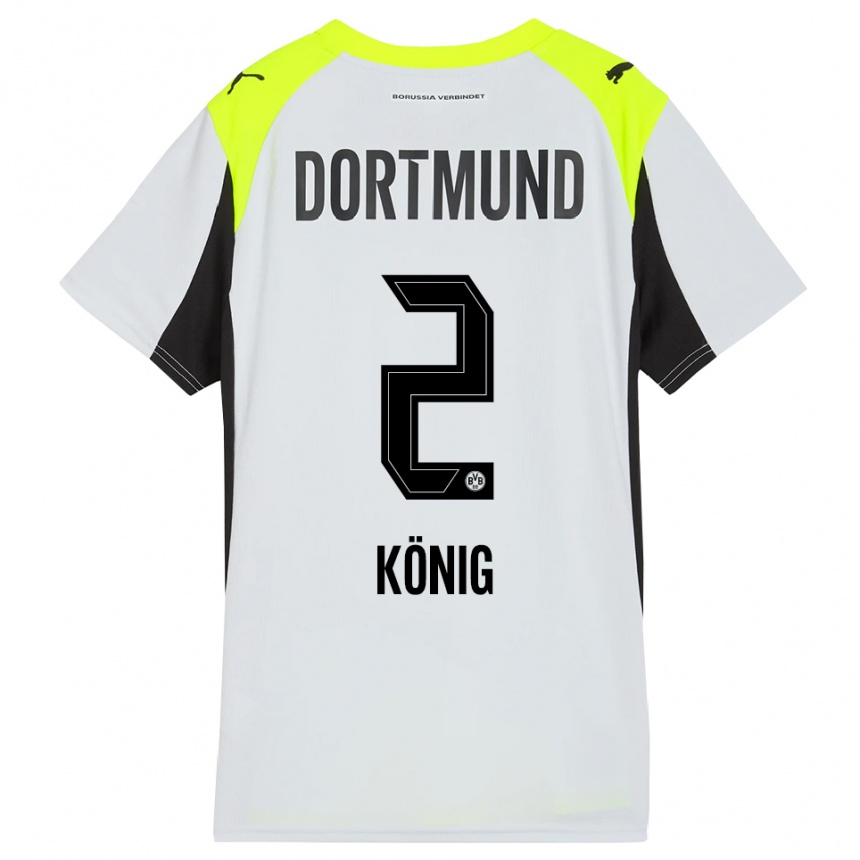 גברים כדורגל Niklas König #2 צהוב פלואורסצנטי הרחק ג'רזי 2025/26 גברים כדורגל Niklas König #2 צהוב פלואורסצנטי הרחק ג'רזי 2025/26