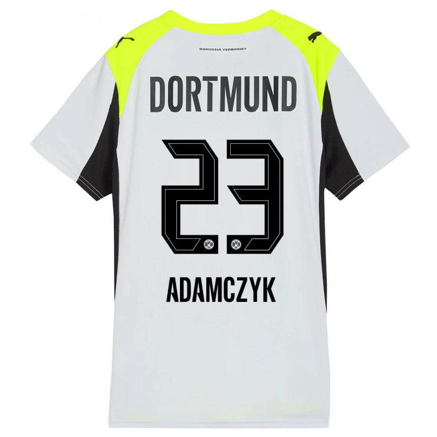 גברים כדורגל ניקו אדמשיק #23 צהוב פלואורסצנטי הרחק ג'רזי 2025/26