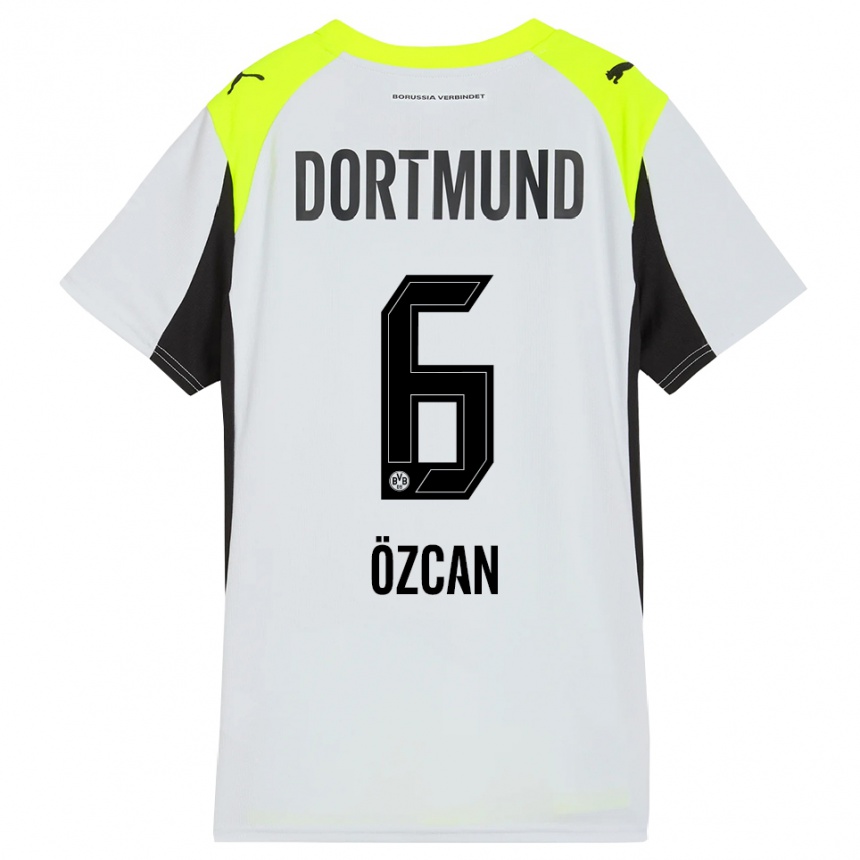 גברים כדורגל סליח אוזג'אן #6 צהוב פלואורסצנטי הרחק ג'רזי 2025/26