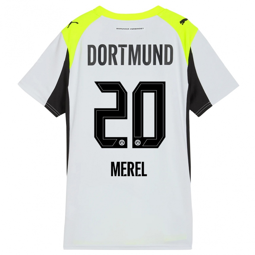 גברים כדורגל מרל פריקס #20 צהוב פלואורסצנטי הרחק ג'רזי 2025/26