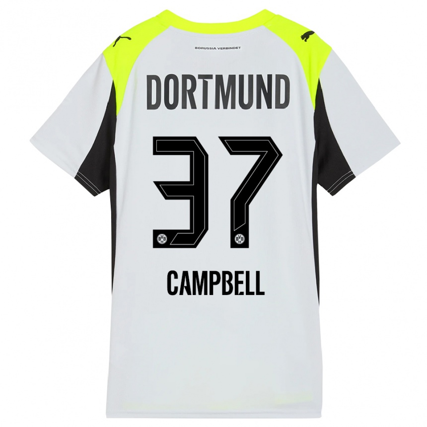 גברים כדורגל קול קמפבל #37 צהוב פלואורסצנטי הרחק ג'רזי 2025/26