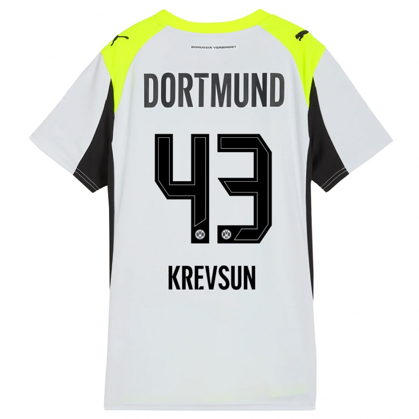 גברים כדורגל דנילו קרבסון #43 צהוב פלואורסצנטי הרחק ג'רזי 2025/26