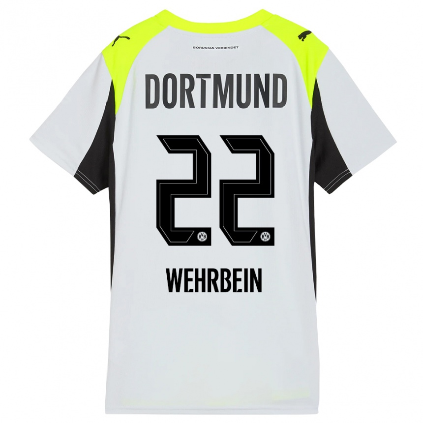 גברים כדורגל Jan-Mattis Wehrbein #22 צהוב פלואורסצנטי הרחק ג'רזי 2025/26