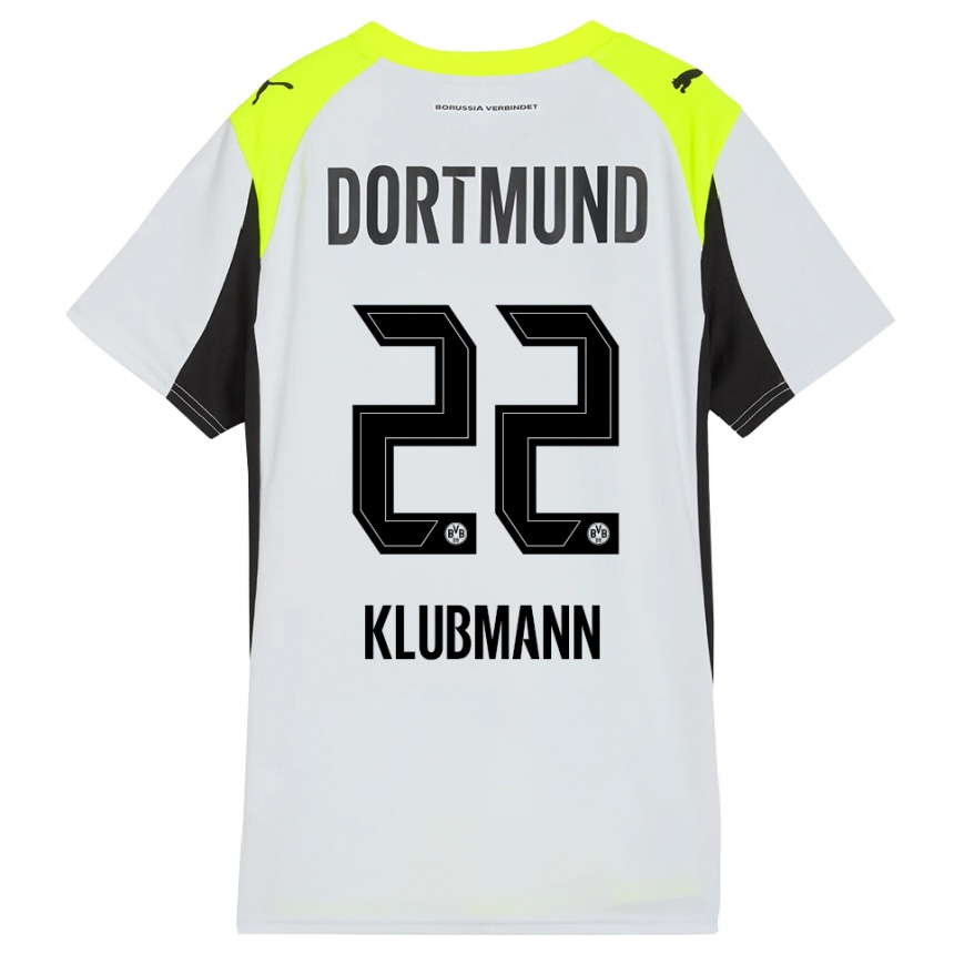 גברים כדורגל לאון קלובמן #22 צהוב פלואורסצנטי הרחק ג'רזי 2025/26