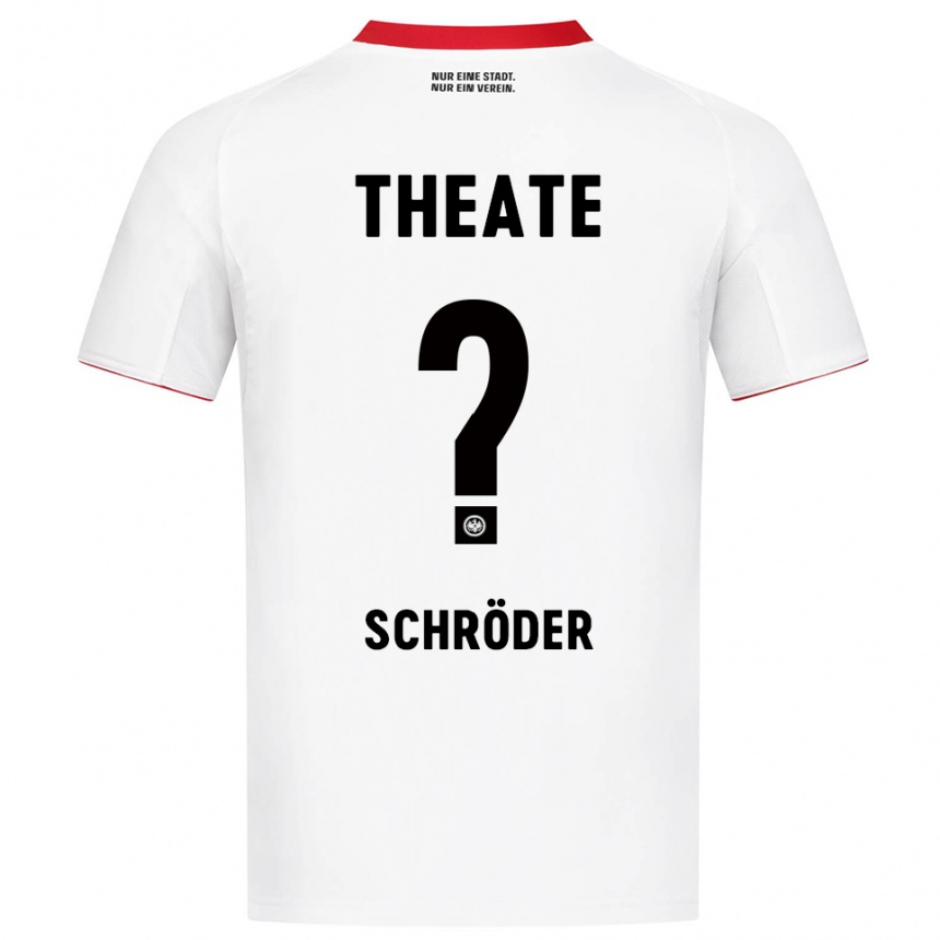 גברים כדורגל Finn Schröder #0 לבן אדום הרחק ג'רזי 2025/26