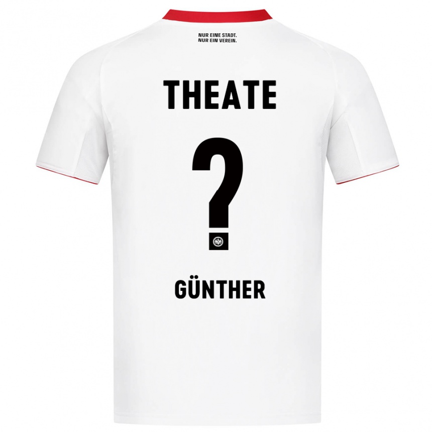 גברים כדורגל Aaron Günther #0 לבן אדום הרחק ג'רזי 2025/26