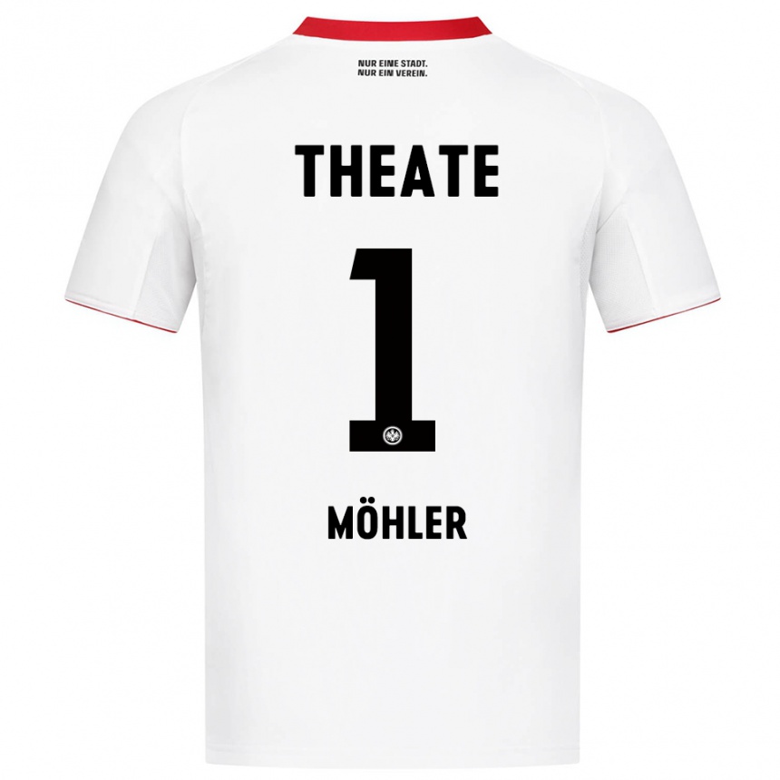 גברים כדורגל Emil Möhler #1 לבן אדום הרחק ג'רזי 2025/26