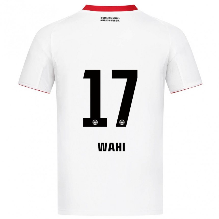 גברים כדורגל אליה ואהי #17 לבן אדום הרחק ג'רזי 2025/26