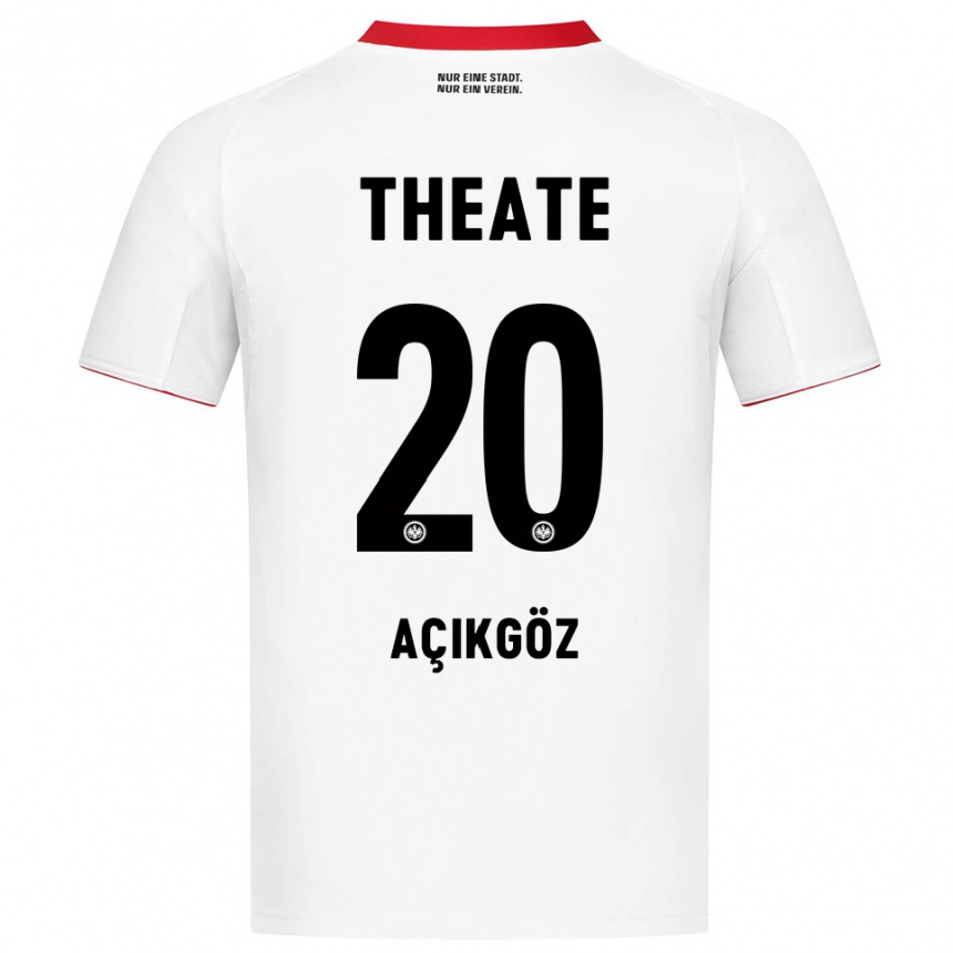 גברים כדורגל Ilayda Açıkgöz #20 לבן אדום הרחק ג'רזי 2025/26