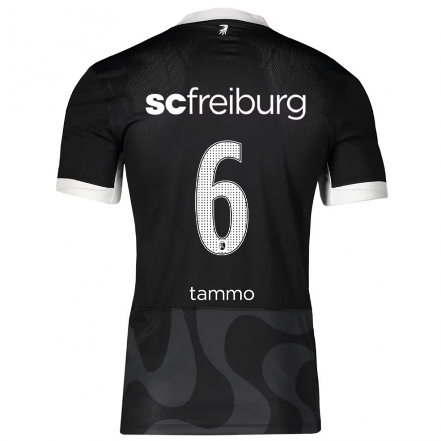 גברים כדורגל Tammo Schiertz #6 שחור לבן הרחק ג'רזי 2025/26