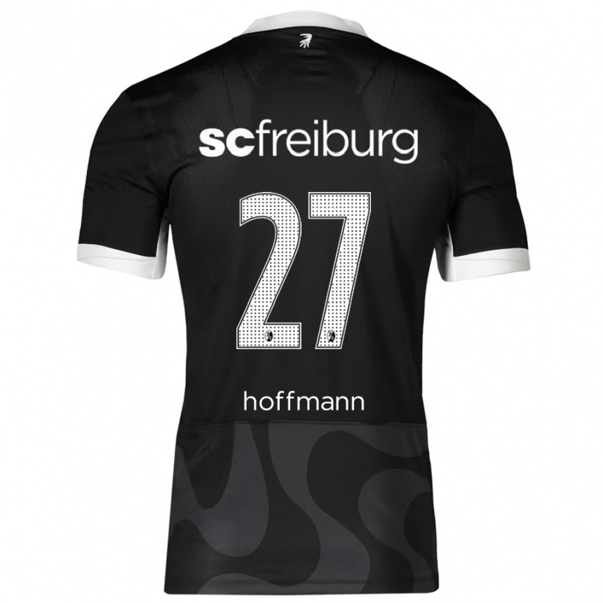 גברים כדורגל ג׳ובאנה הופמן #27 שחור לבן הרחק ג'רזי 2025/26