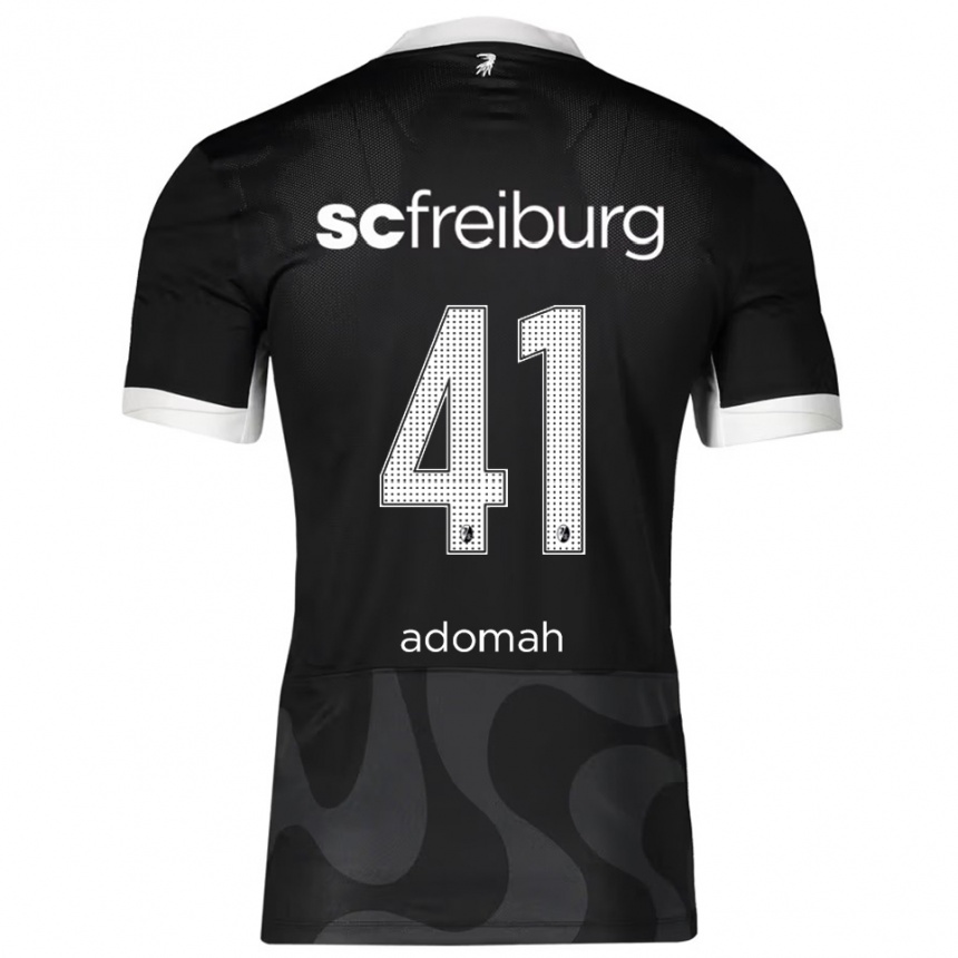 גברים כדורגל Bismark Adomah #41 שחור לבן הרחק ג'רזי 2025/26