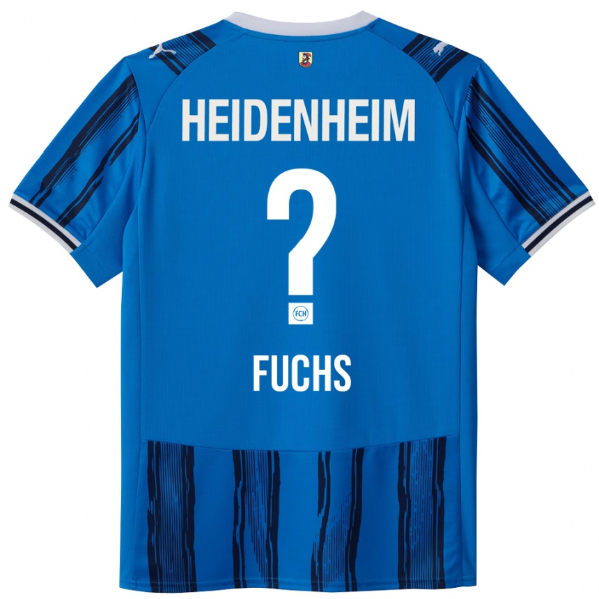 גברים כדורגל Max Fuchs #0 כחול נייבי הרחק ג'רזי 2025/26