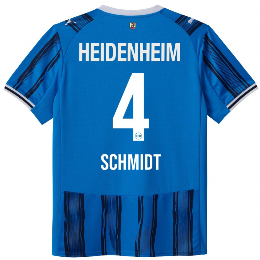 גברים כדורגל Luke Schmidt #4 כחול נייבי הרחק ג'רזי 2025/26