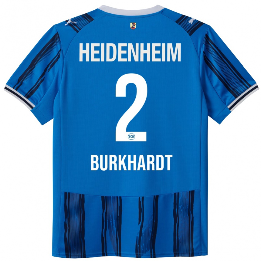 גברים כדורגל Hannes Burkhardt #2 כחול נייבי הרחק ג'רזי 2025/26