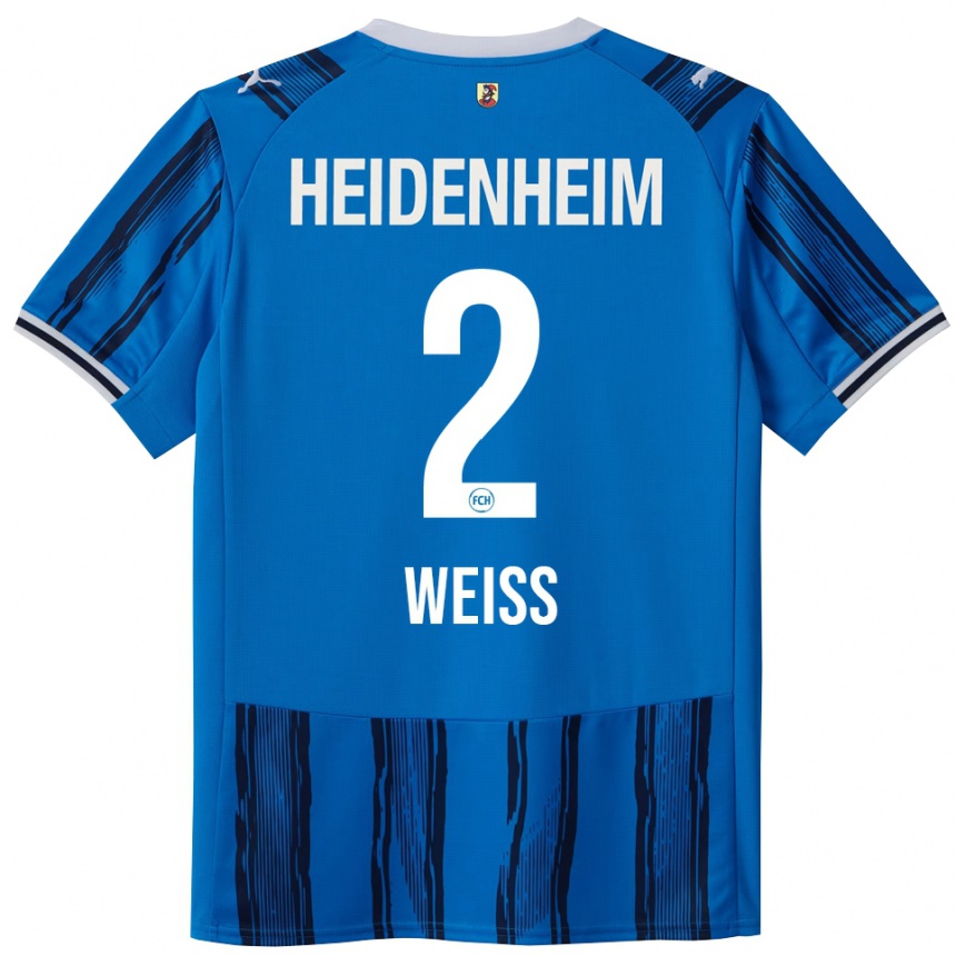 גברים כדורגל Philipp Weiß #2 כחול נייבי הרחק ג'רזי 2025/26
